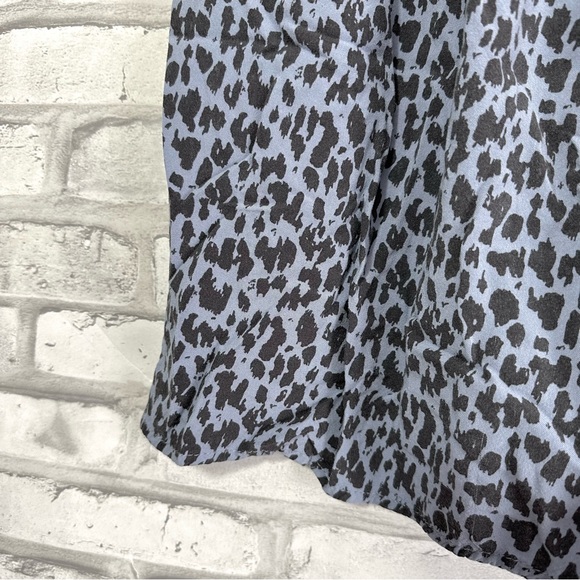 H&M Girls Purple Black Short Sleeve Cheetah Print Dress - Size 7/8 (Girls) - Picture 7 of 10